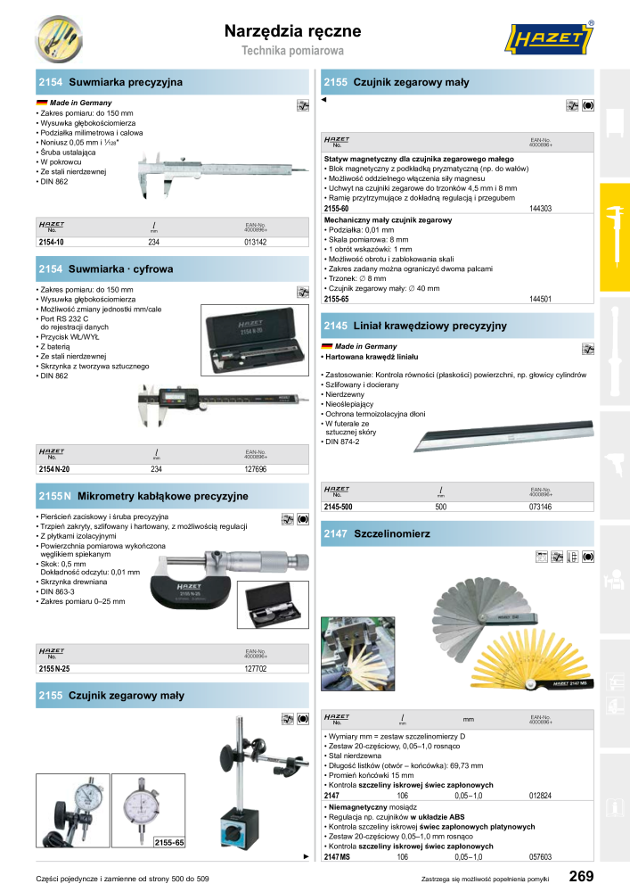 HAZET Katalog główny Č. 2413 - Strana 271