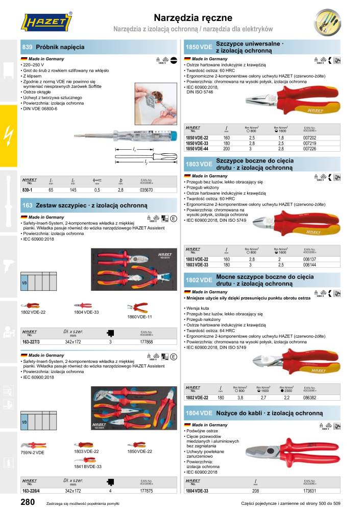 HAZET Katalog główny Nº: 2413 - Página 282