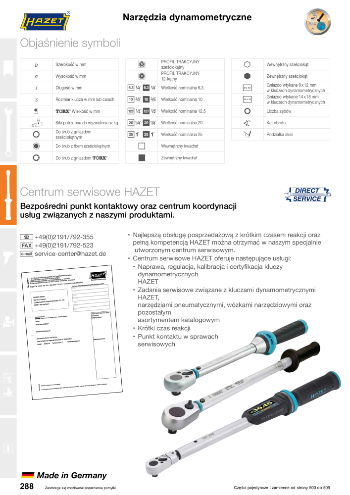 HAZET Katalog główny Nb. : 2413 - Page 290