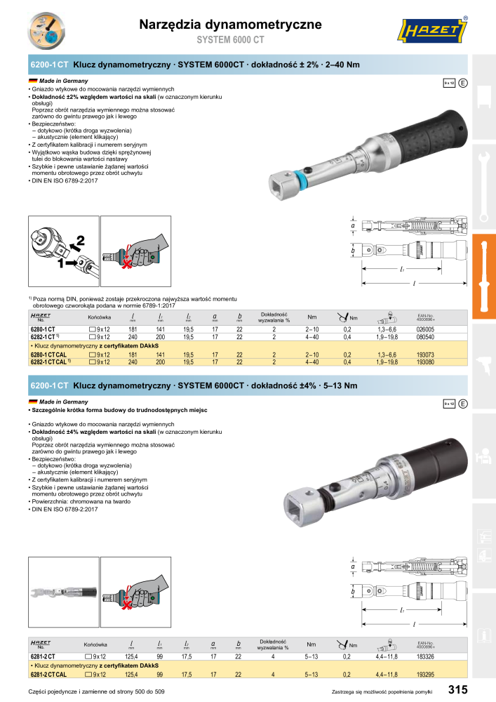 HAZET Katalog główny NR.: 2413 - Pagina 317