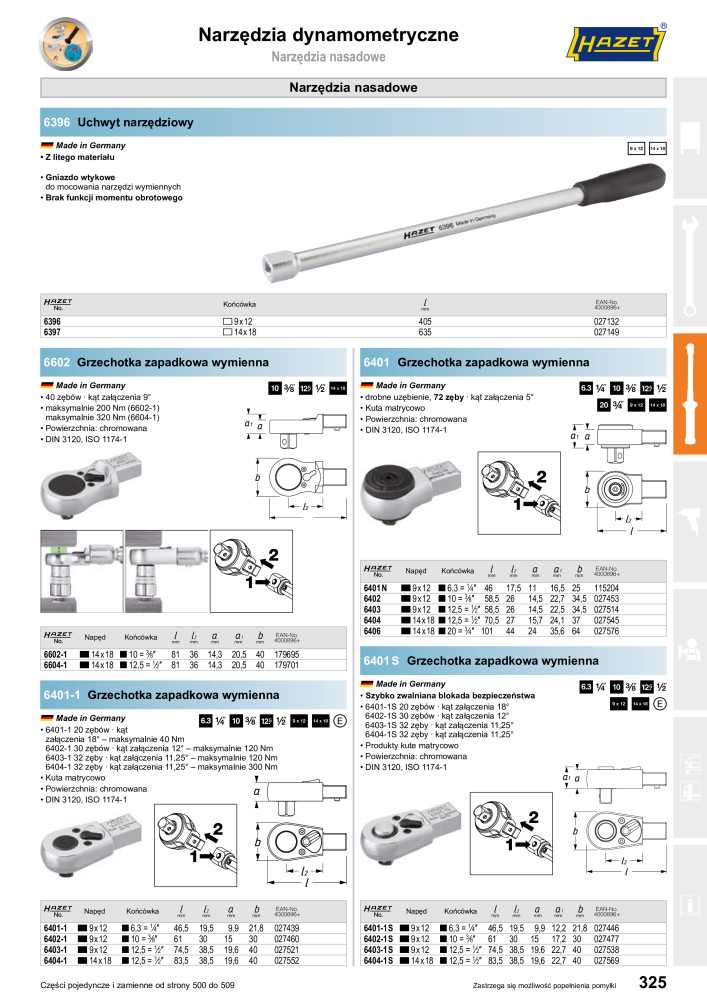 HAZET Katalog główny NR.: 2413 - Pagina 327