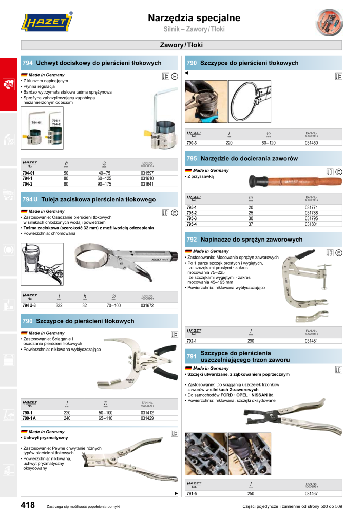 HAZET Katalog główny NR.: 2413 - Pagina 420