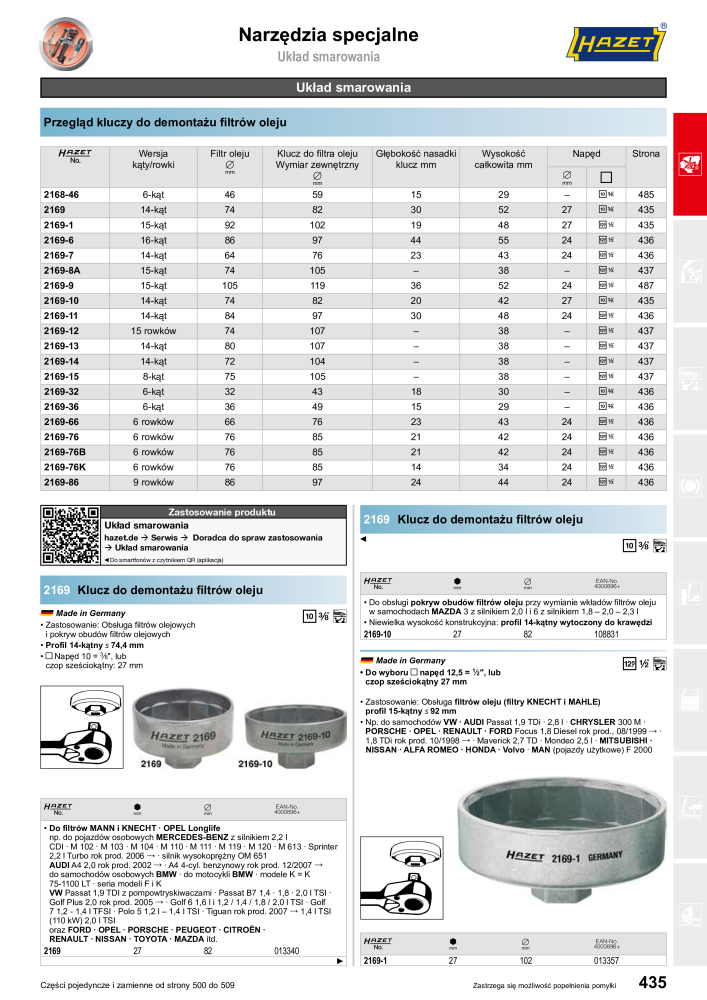 HAZET Katalog główny Č. 2413 - Strana 437