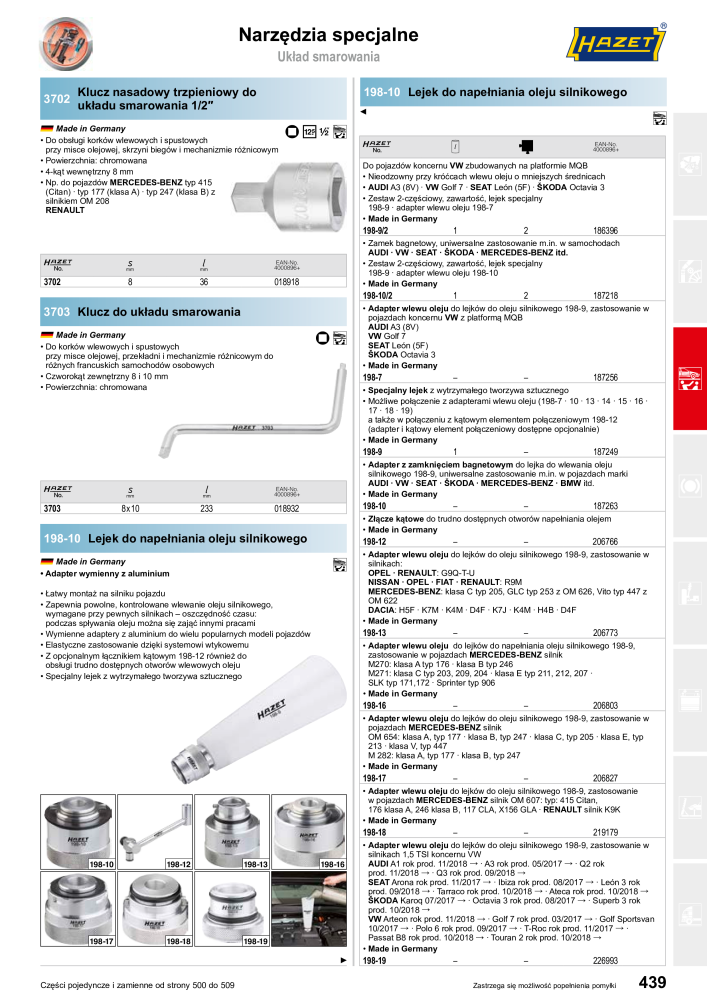 HAZET Katalog główny NR.: 2413 - Pagina 441