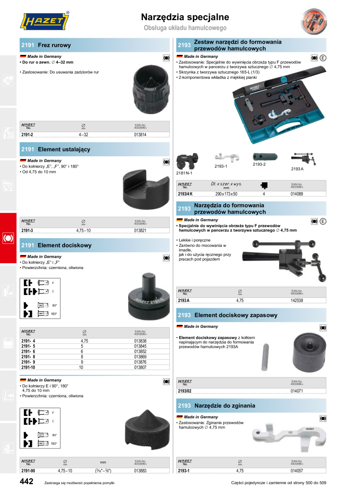 HAZET Katalog główny Nb. : 2413 - Page 442