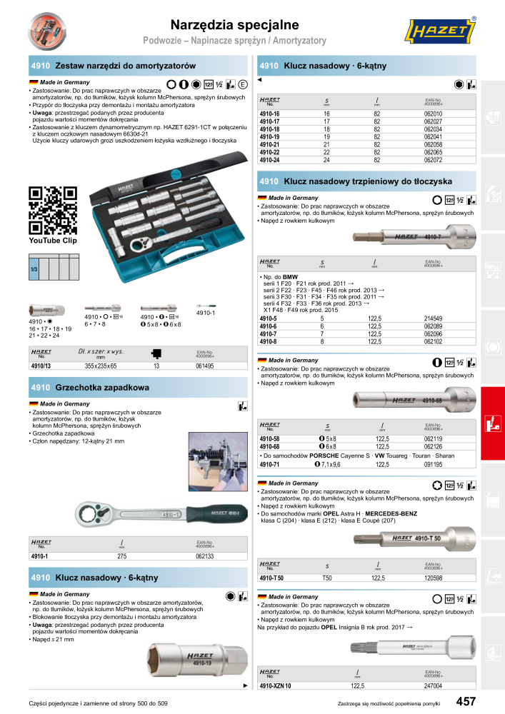 HAZET Katalog główny Nb. : 2413 - Page 459