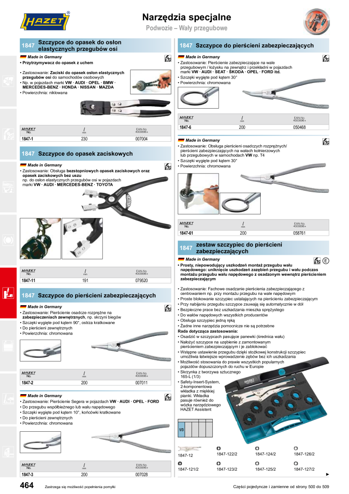 HAZET Katalog główny Č. 2413 - Strana 464