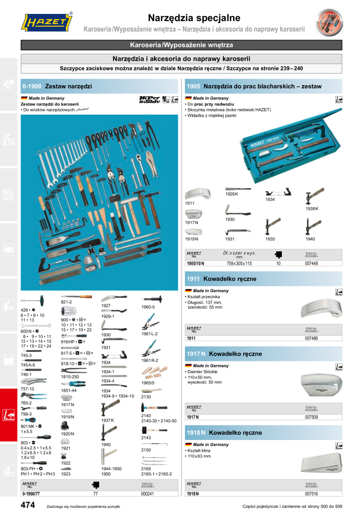 HAZET Katalog główny Nb. : 2413 - Page 476