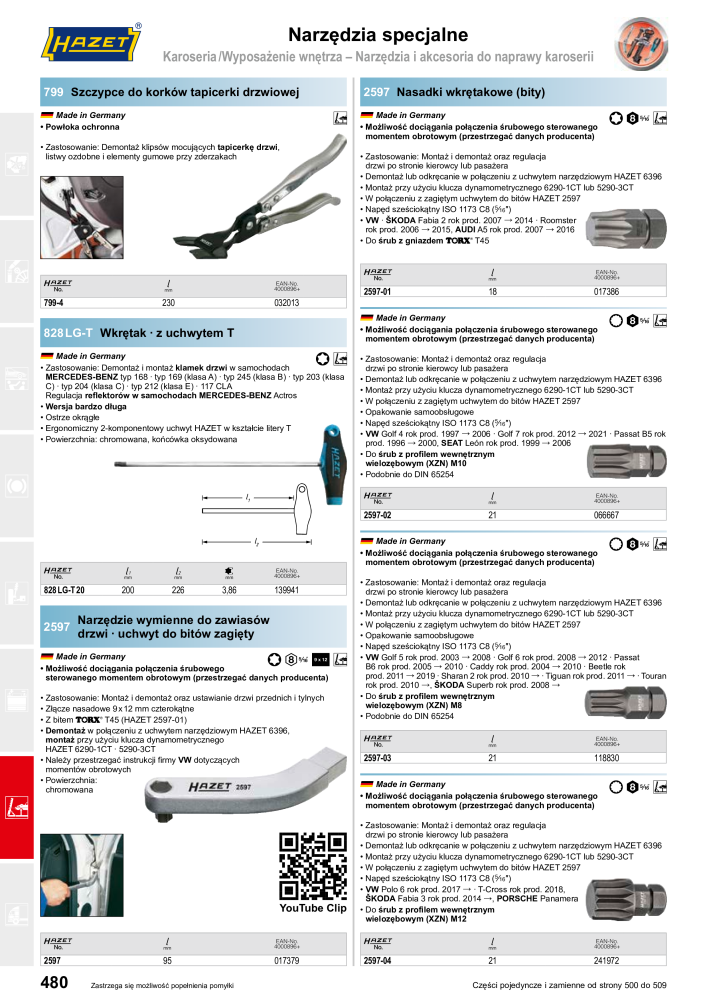 HAZET Katalog główny Č. 2413 - Strana 482