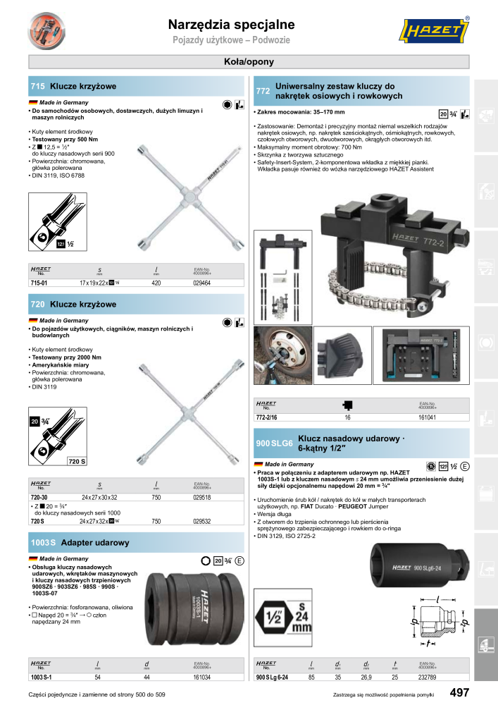 HAZET Katalog główny Nb. : 2413 - Page 499