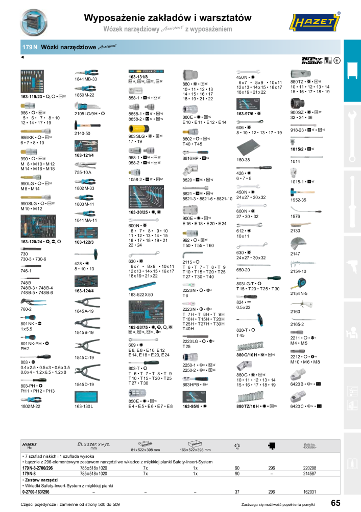 HAZET Katalog główny Nº: 2413 - Página 67