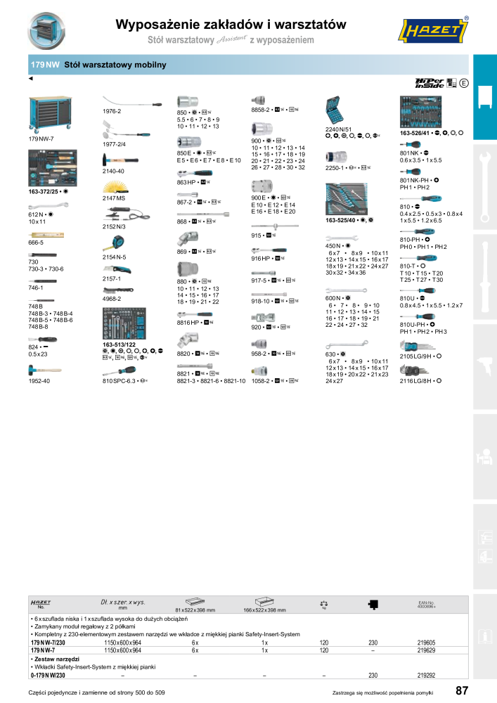 HAZET Katalog główny NR.: 2413 - Strona 89