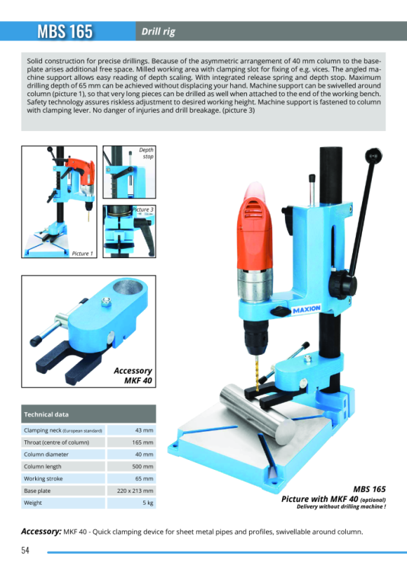 MAXION Leitspindel mit Mutter unter 0,7 mm Steigung und/oder links 120