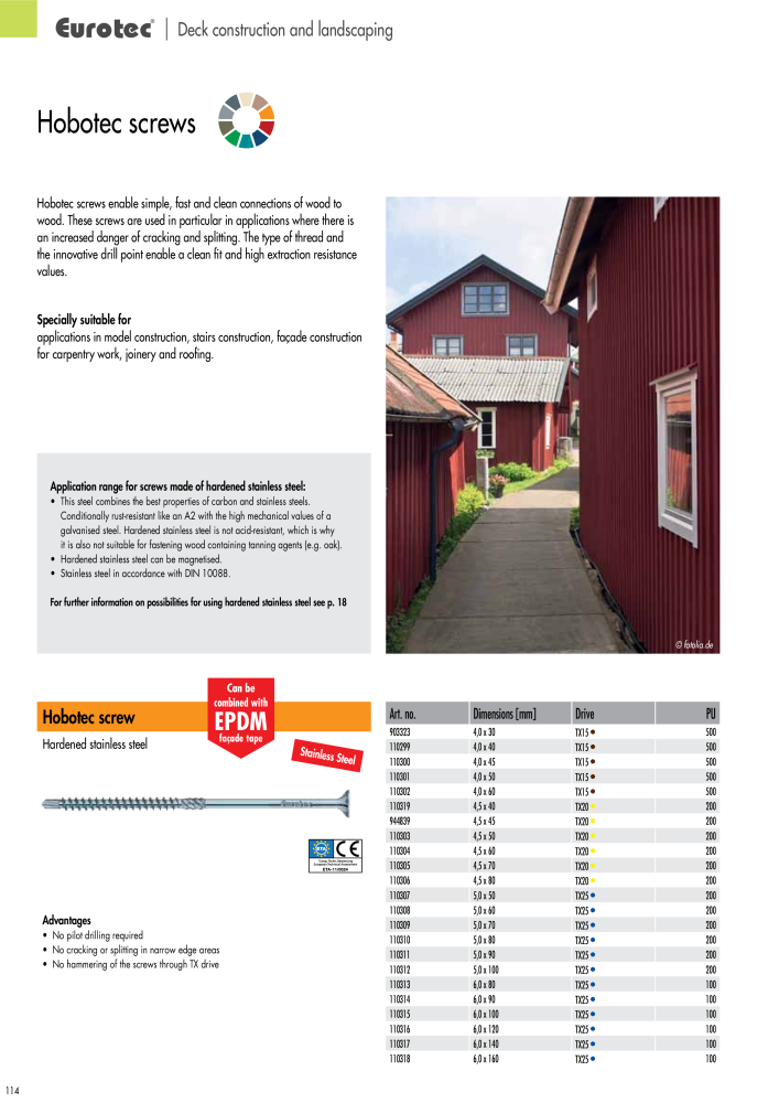 Eurotec catalogue fastening technology NR.: 2439 - Side 114