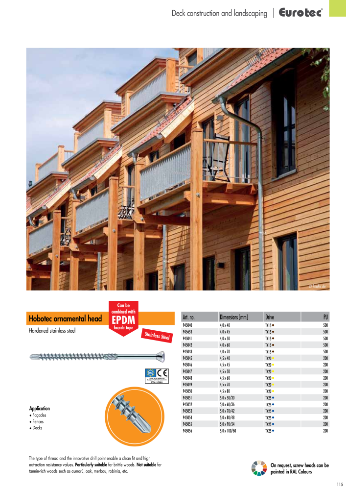 Eurotec catalogue fastening technology NEJ.: 2439 - Sida 115