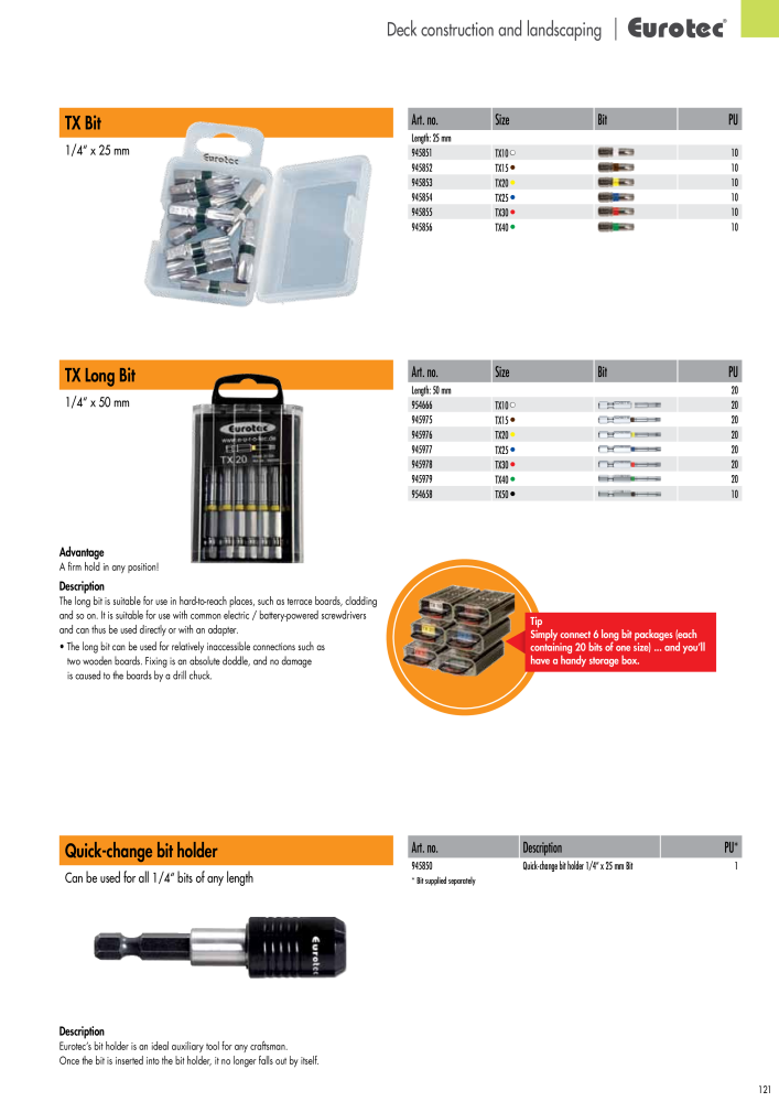 Eurotec catalogue fastening technology NR.: 2439 - Side 121