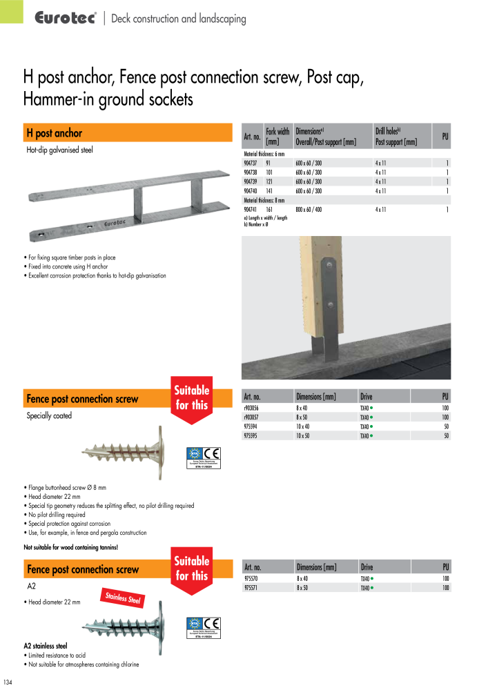 Eurotec catalogue fastening technology NR.: 2439 - Side 134