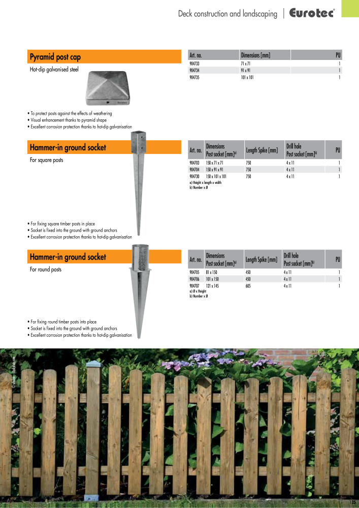 Eurotec catalogue fastening technology Nb. : 2439 - Page 135