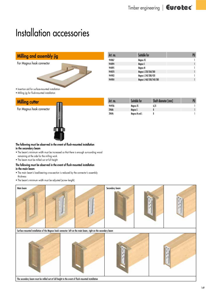 Eurotec catalogue fastening technology NR.: 2439 - Side 149