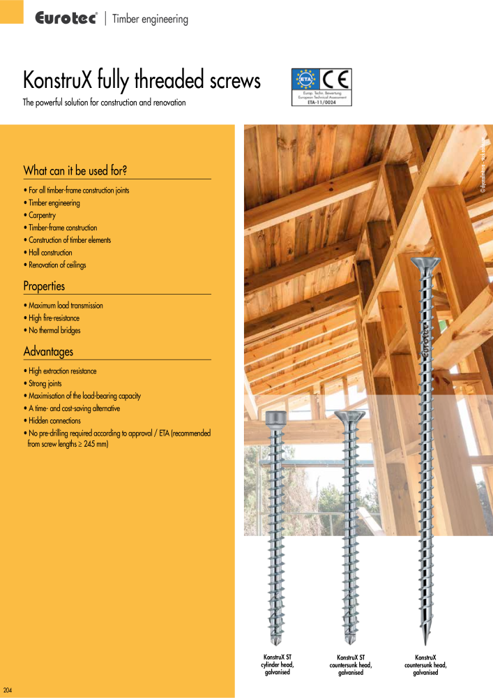 Eurotec catalogue fastening technology Nb. : 2439 - Page 204