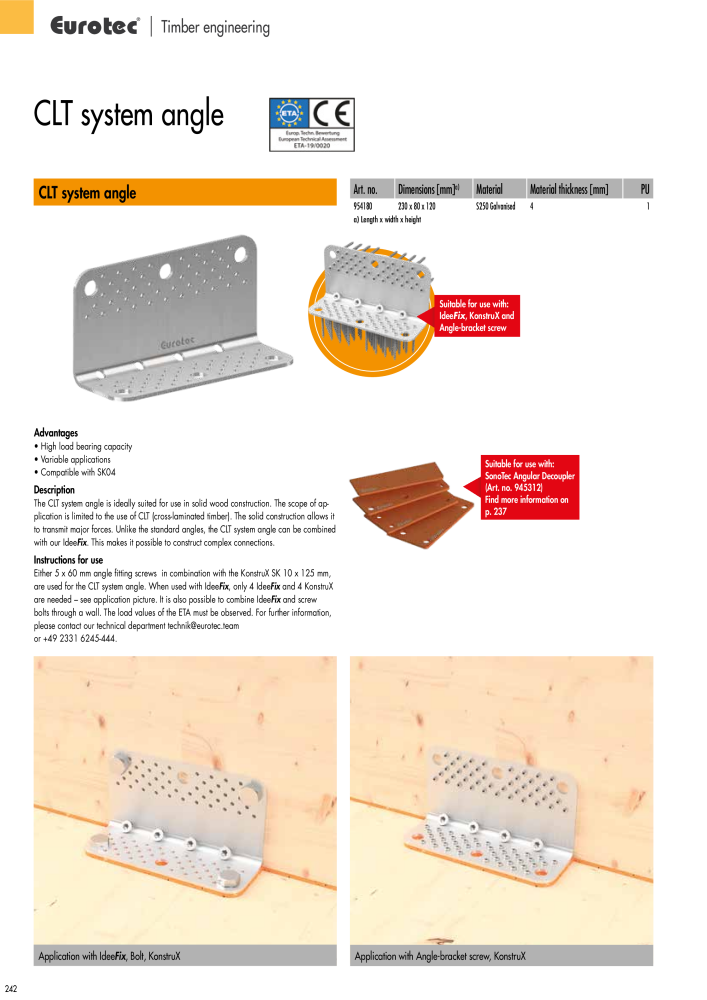 Eurotec catalogue fastening technology NEJ.: 2439 - Sida 242