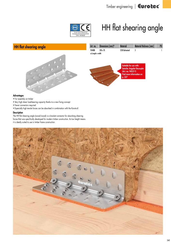 Eurotec catalogue fastening technology Nb. : 2439 - Page 245