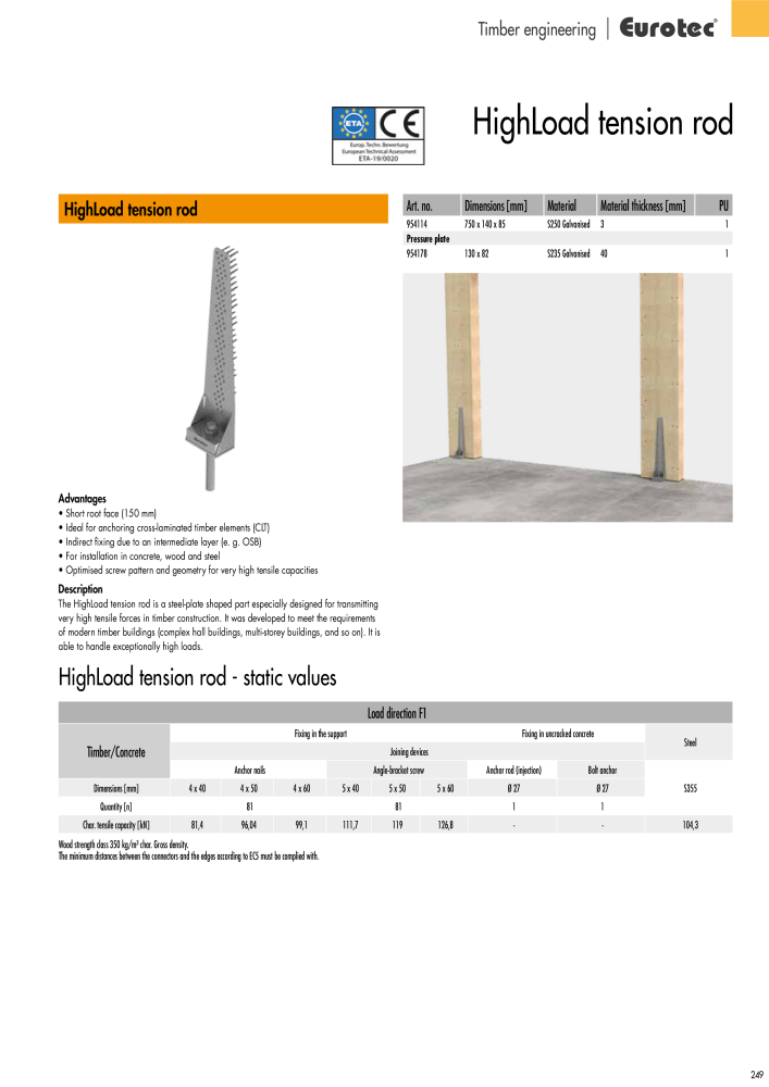 Eurotec catalogue fastening technology NR.: 2439 - Side 249