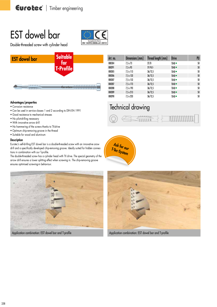 Eurotec catalogue fastening technology Nº: 2439 - Página 258