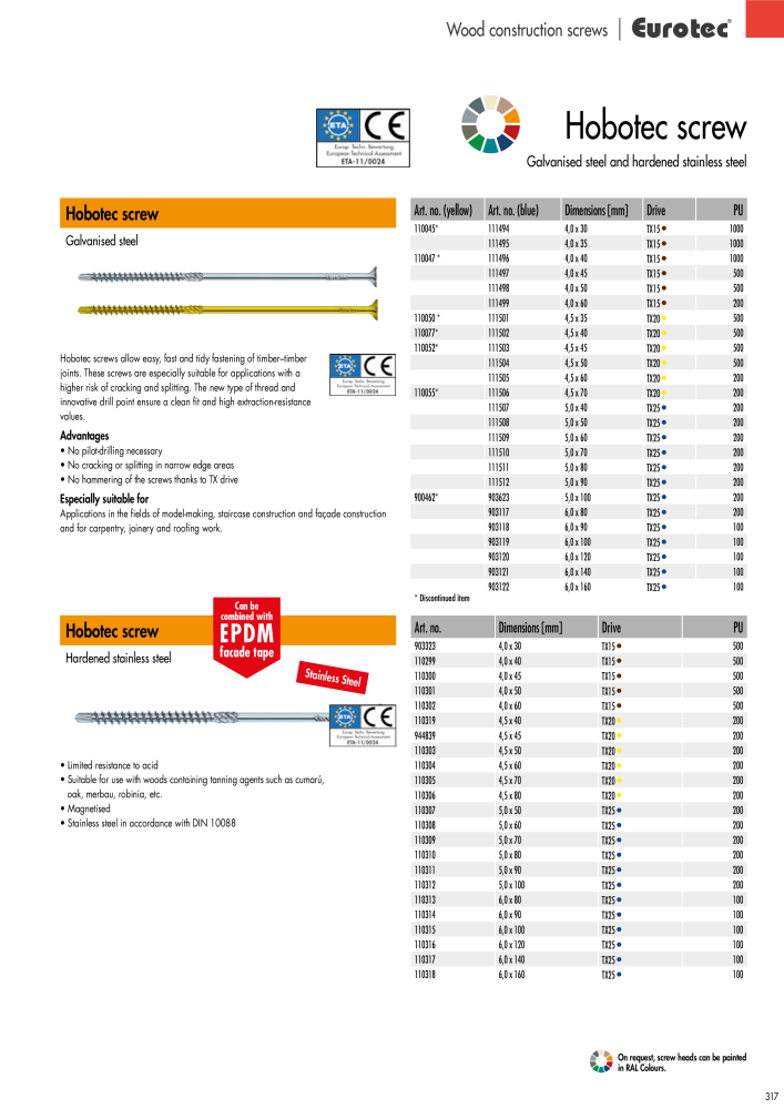 Eurotec catalogue fastening technology NR.: 2439 - Side 317