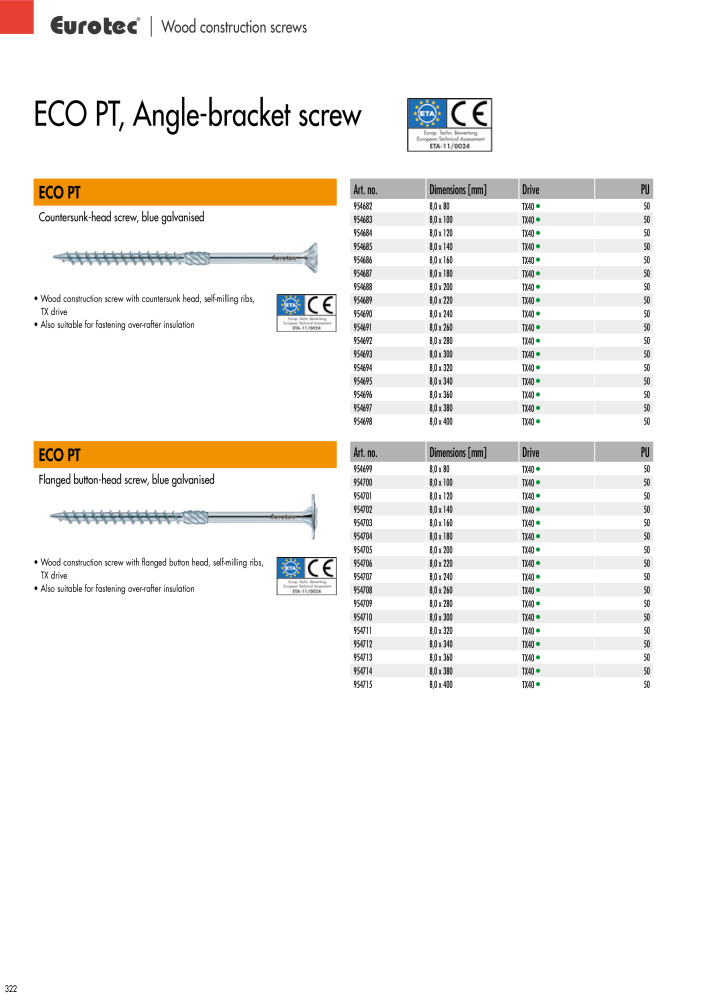 Eurotec catalogue fastening technology NO.: 2439 - Page 322