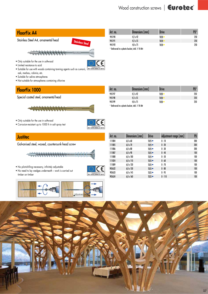 Eurotec catalogue fastening technology NR.: 2439 - Strona 327