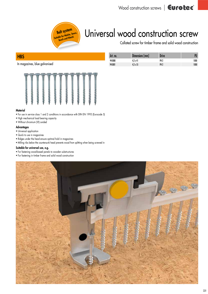 Eurotec catalogue fastening technology NR.: 2439 - Side 331