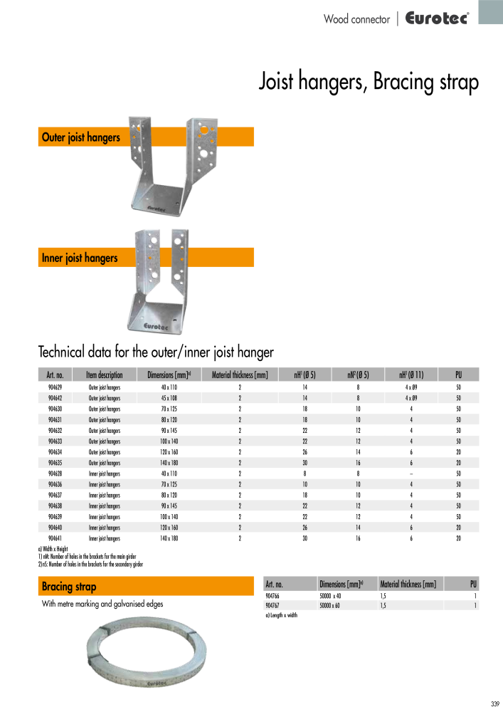 Eurotec catalogue fastening technology NR.: 2439 - Side 339