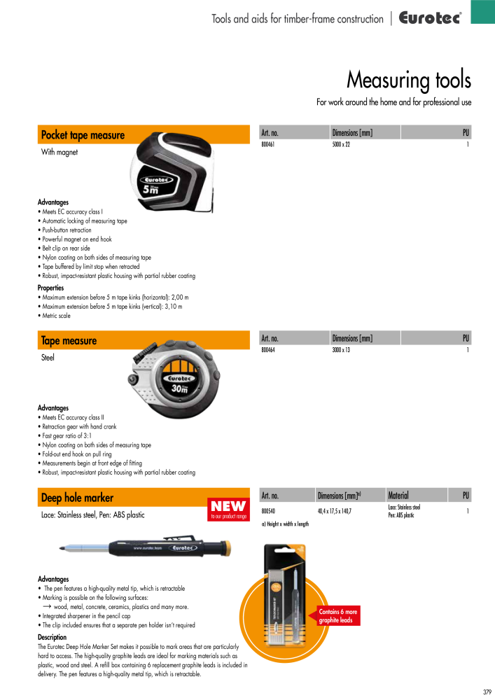 Eurotec catalogue fastening technology NR.: 2439 - Side 379