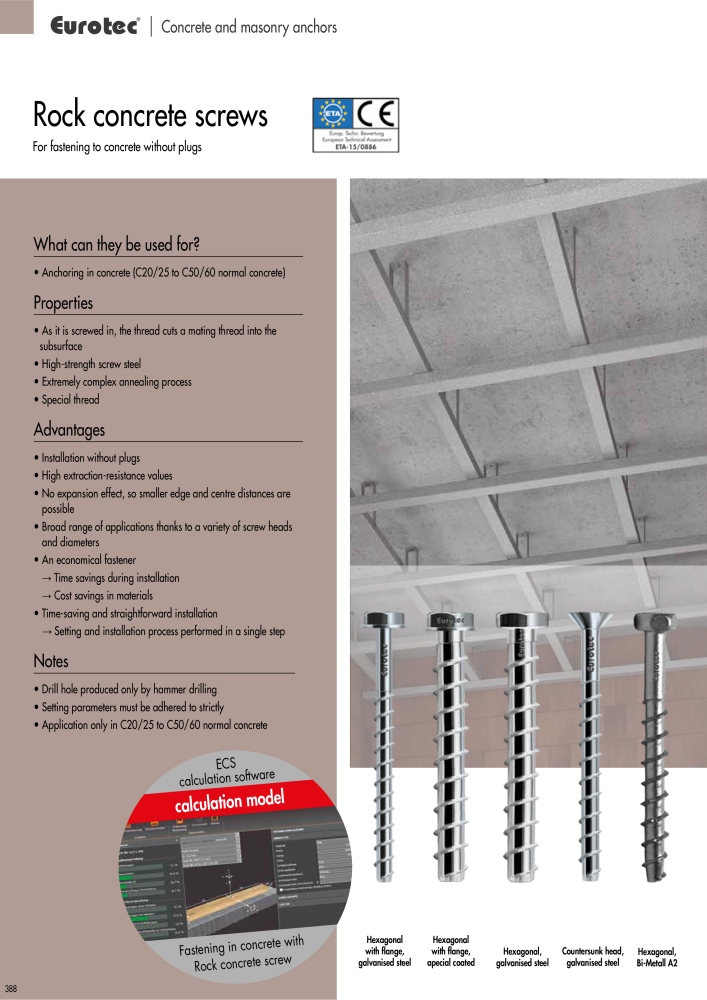 Eurotec catalogue fastening technology NR.: 2439 - Seite 388