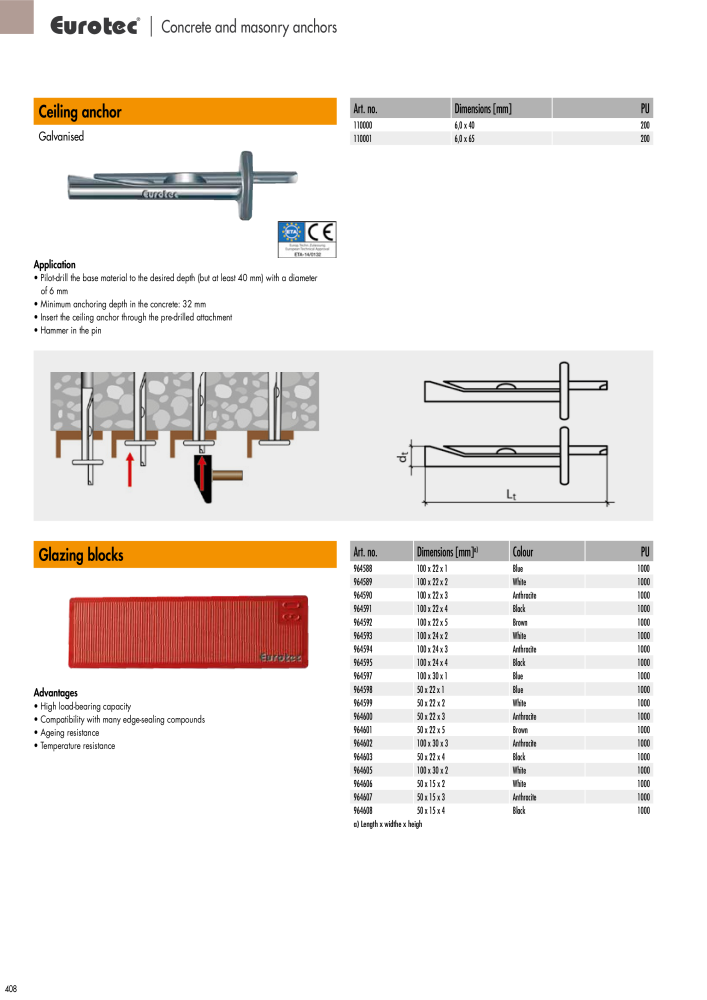 Eurotec catalogue fastening technology NR.: 2439 - Seite 408