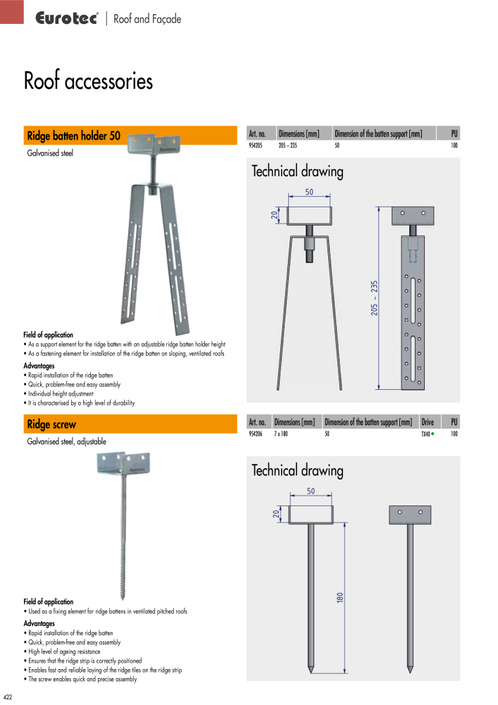 Eurotec catalogue fastening technology NR.: 2439 - Side 422