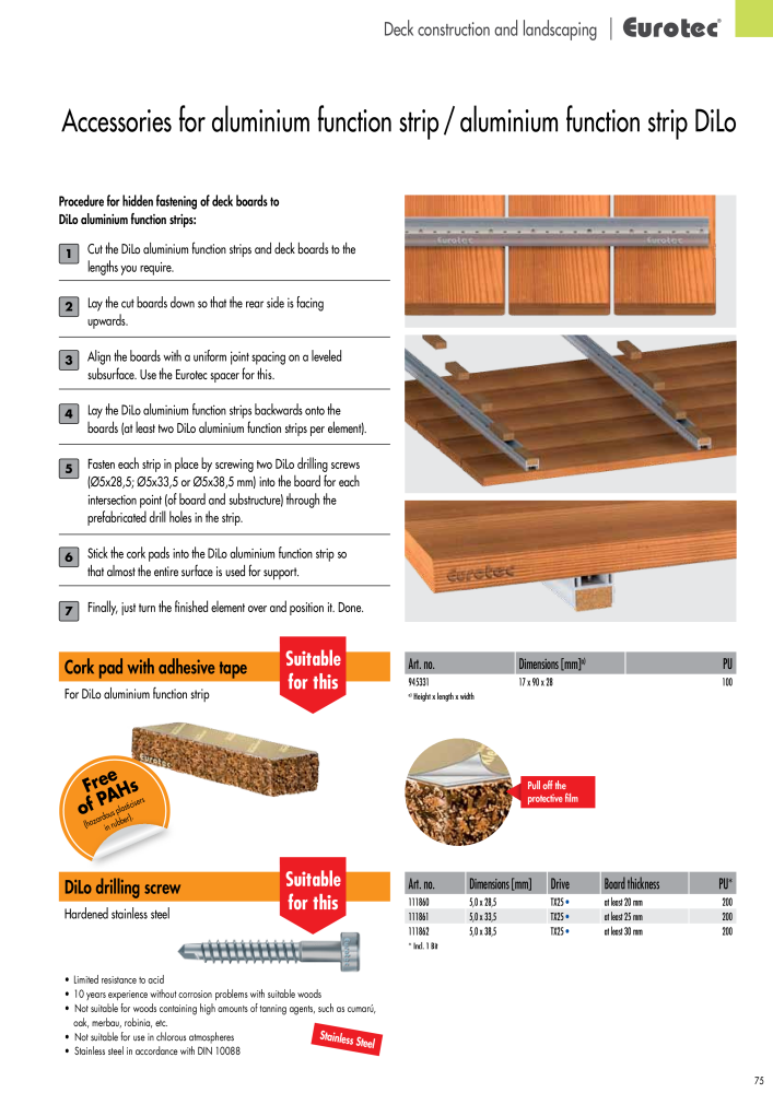 Eurotec catalogue fastening technology NR.: 2439 - Side 75