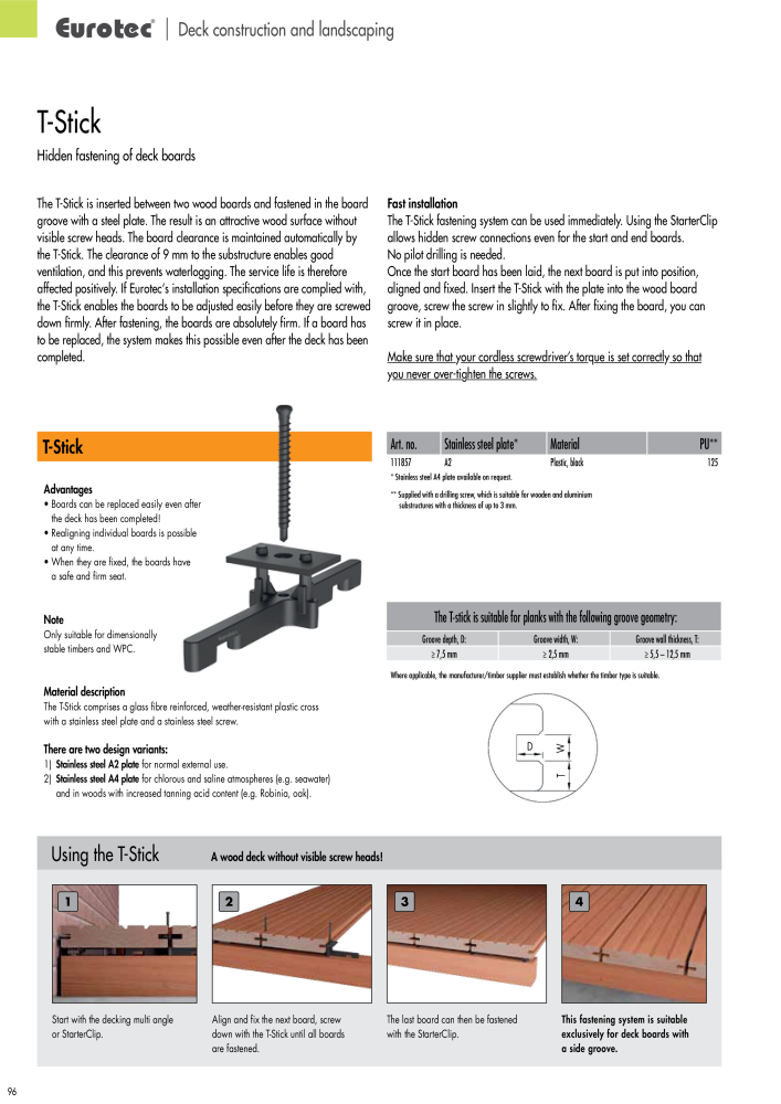 Eurotec catalogue fastening technology NEJ.: 2439 - Sida 96