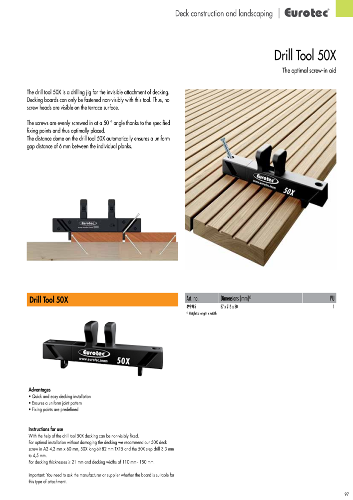 Eurotec catalogue fastening technology NR.: 2439 - Side 97