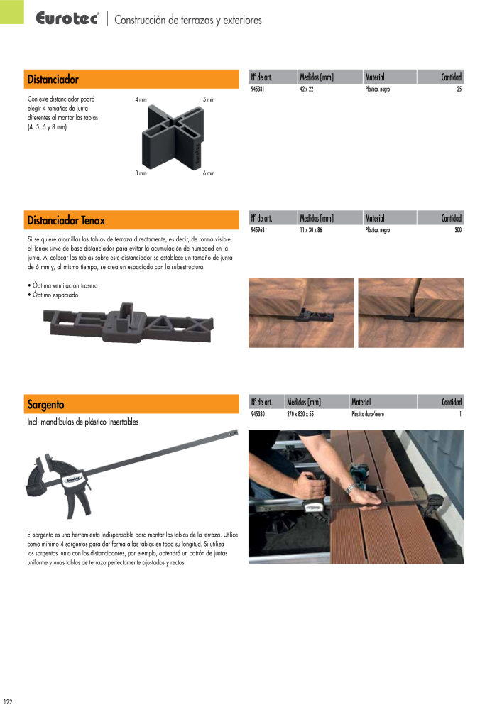Eurotec Catálogo de la técnica de fijación Nº: 2440 - Página 122