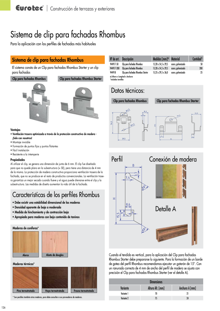 Eurotec Catálogo de la técnica de fijación Nb. : 2440 - Page 126