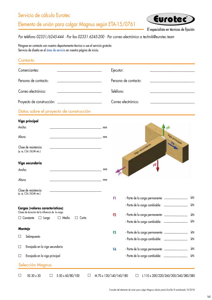 Eurotec Catálogo de la técnica de fijación Nº: 2440 - Página 165