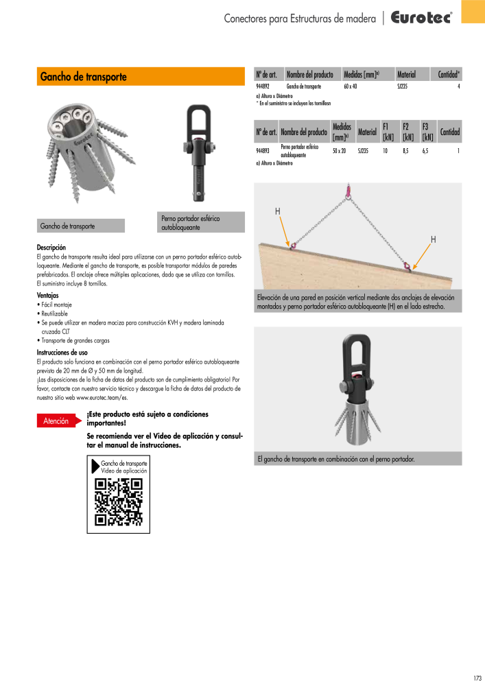 Eurotec Catálogo de la técnica de fijación Nb. : 2440 - Page 173