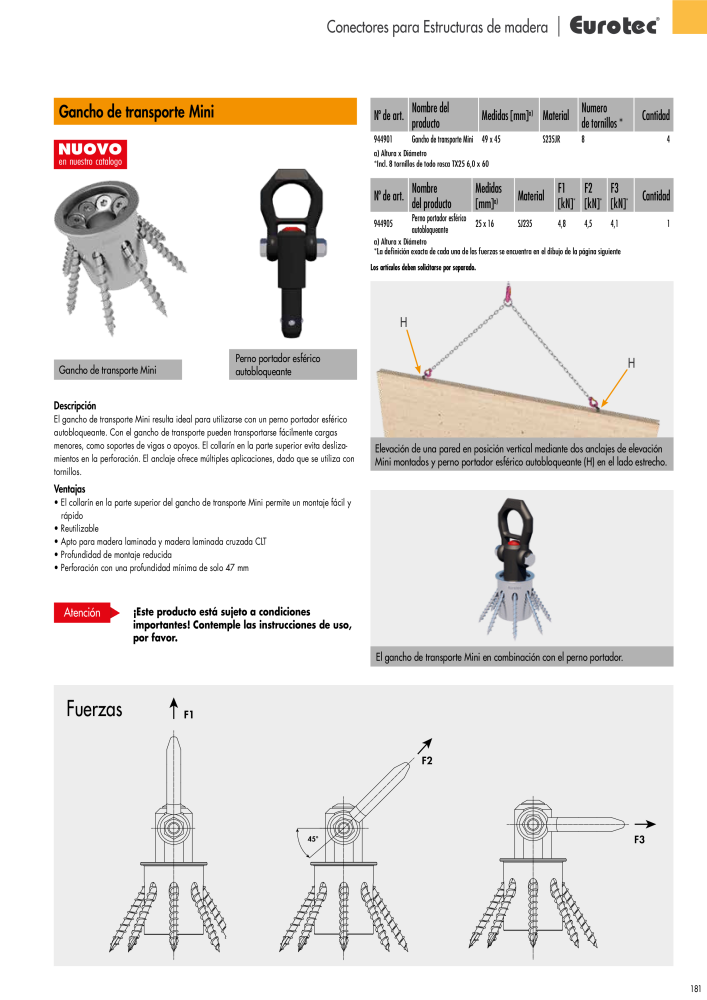Eurotec Catálogo de la técnica de fijación n.: 2440 - Pagina 181