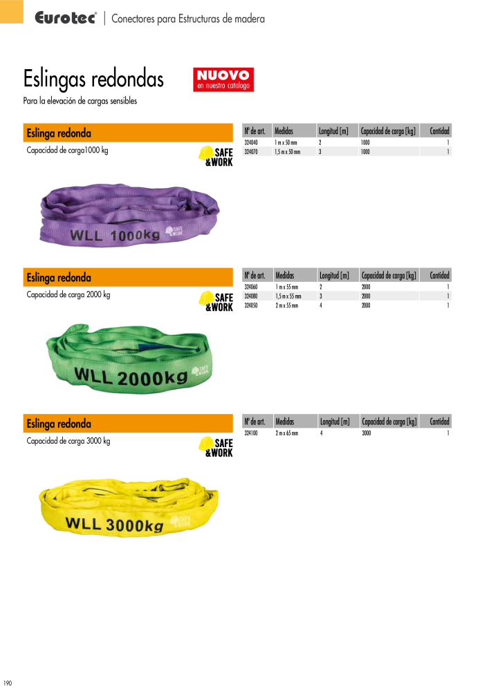 Eurotec Catálogo de la técnica de fijación Nº: 2440 - Página 190