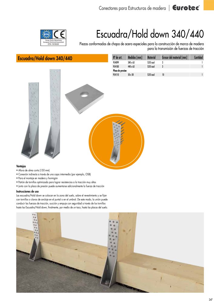 Eurotec Catálogo de la técnica de fijación NR.: 2440 - Strona 247