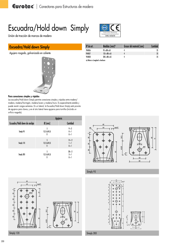 Eurotec Catálogo de la técnica de fijación Nb. : 2440 - Page 250