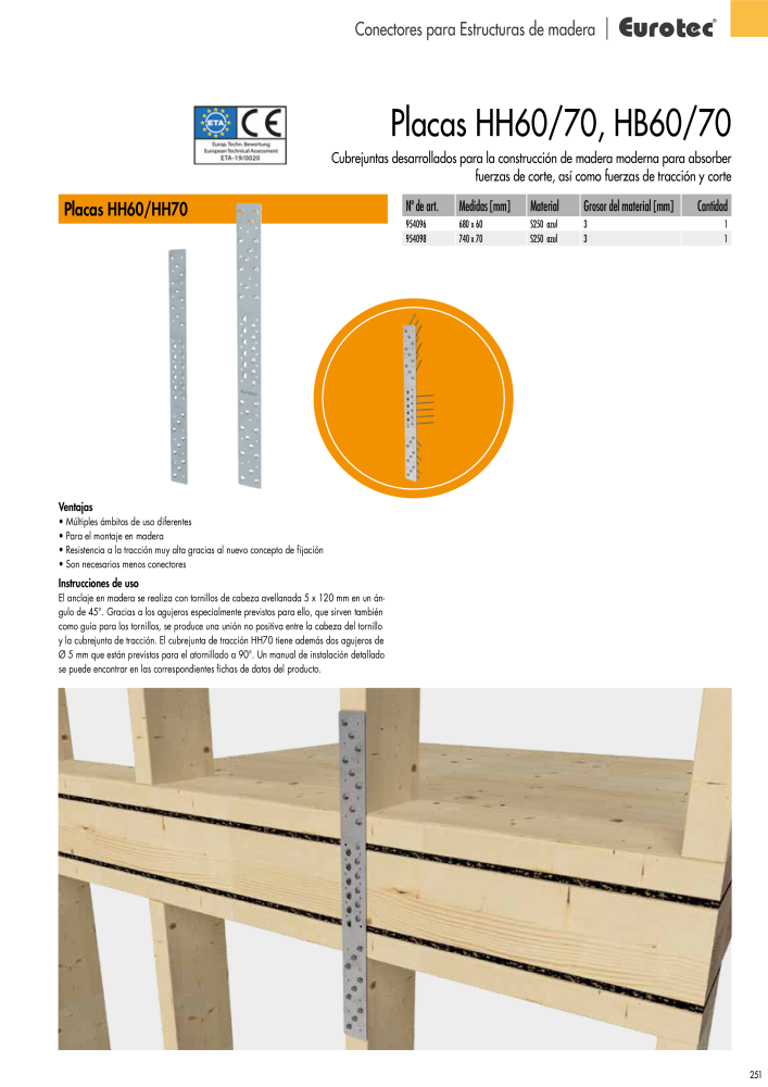 Eurotec Catálogo de la técnica de fijación n.: 2440 - Pagina 251