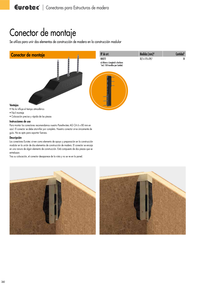 Eurotec Catálogo de la técnica de fijación Nº: 2440 - Página 260